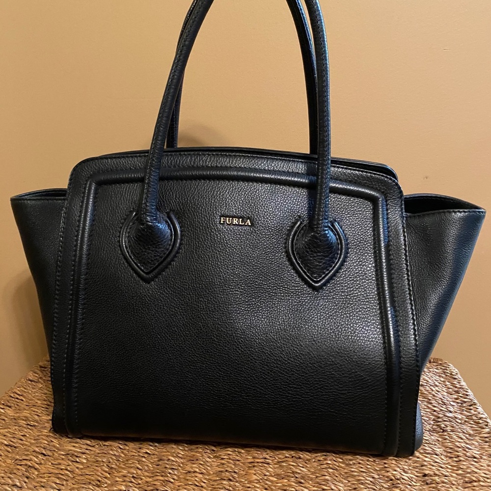 Furla Pebbled Leather Tote